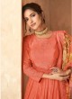 Hot Pink Faux Georgette Festival Designer Suit