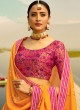 Hot Pink Mehndi Silk Readymade Lehenga Choli