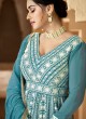 Anarkali Suit In Dark Turquoise Color