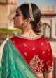 Impeccable Weaving Turquoise Classic Designer Saree