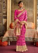 Pink Handwoven Silk Saree