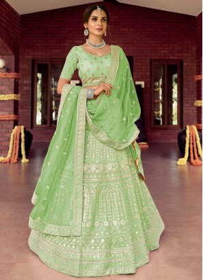 Imperial Zari Green Lehenga Choli