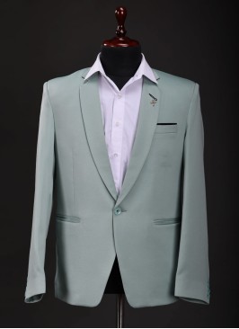 Imported Blazer In Pista Green Color