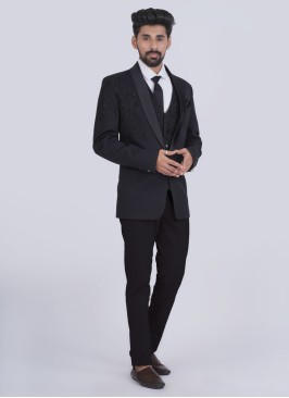 Imported Suit In Navy Blue Color