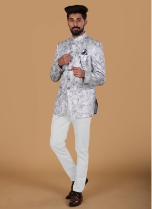 Imported Printed Jodhpuri Suit