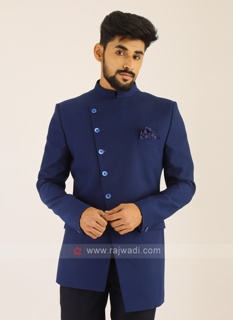 imported royal blue jodhpuri suit 28928