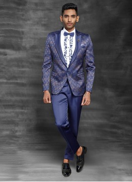 Imported Suit In Blue
