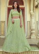Impressive Green Sangeet Lehenga Choli
