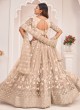 Delightful Dark Beige Sequins Embroidered Lehenga Choli