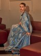 Gorgeous Blue Festive Handloom Silk Saree