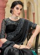 Ravishing Black Silk Designer Saree