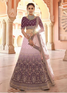 Intrinsic Velvet Thread Trendy A Line Lehenga Choli