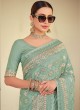 Invaluable Sea Green Reception Contemporary Saree