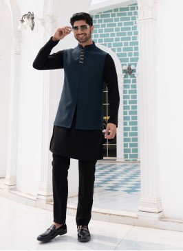 Jacket Style Fancy Indowestern For Men