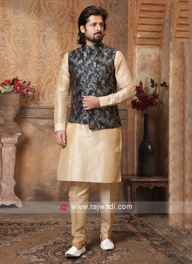 Silk 2024 nehru jacket