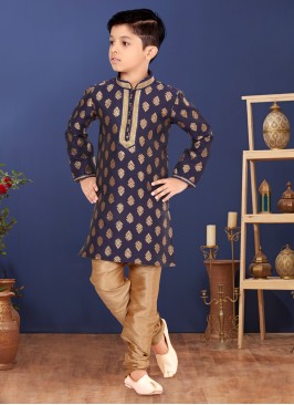 Jacquard Silk Woven Readymade Kurta Pajama