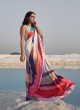 Jazzy Multi Colour Abstract Print Casual Saree