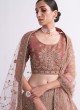 Wedding Wear Maroon and Rust A Line Lehenga Choli