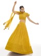 Latest Mustard Wedding A Line Lehenga Choli