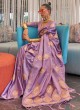 Lavender Woven Trendy Silk Saree