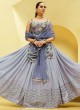 Lavender Sequins Embellished Lehenga with Long Blouse