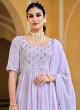 Lavender Sequins Enhanced Designer Palazzo Salwar Kameez