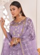 Light Purple A Line Thread Embroidered Lehenga Choli