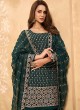 Lavish Green Ceremonial Designer Palazzo Suit