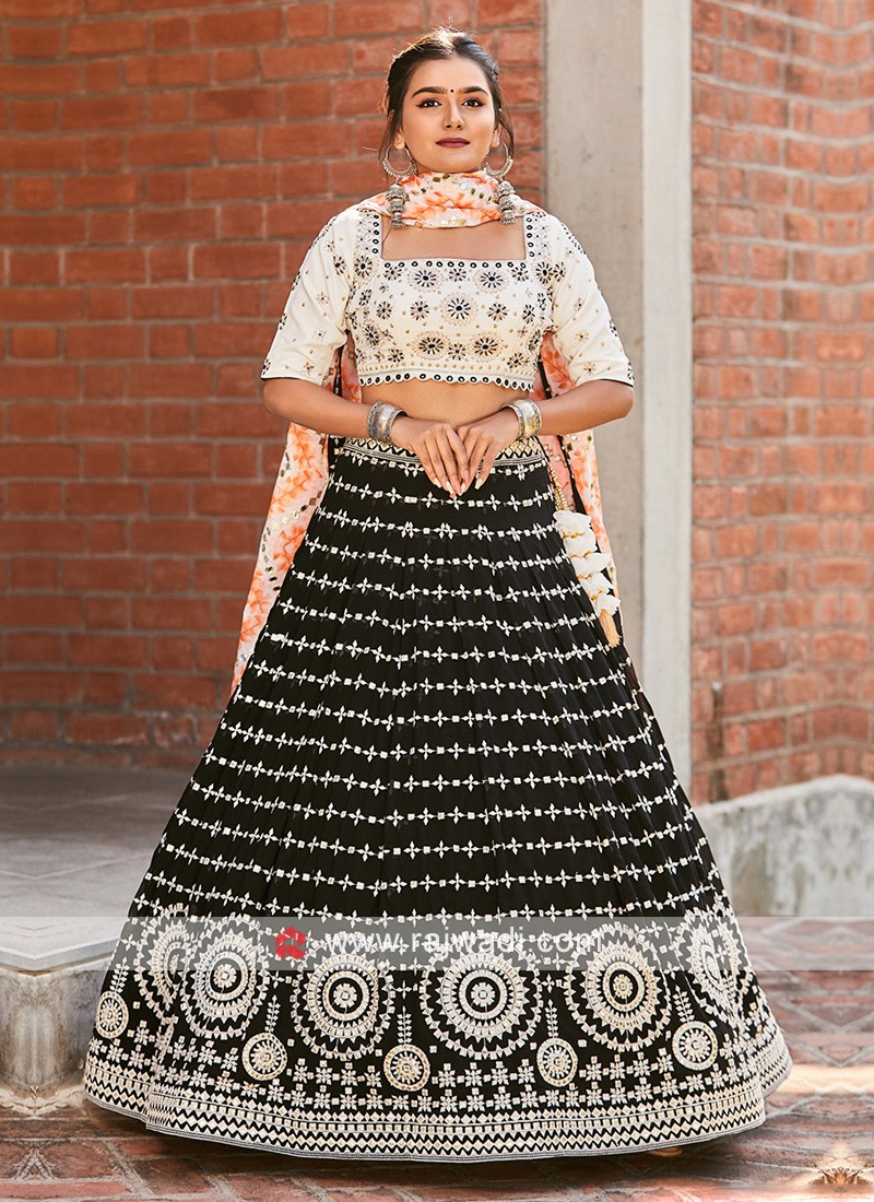 Black Multi-Tiered Lehenga Set – Estie Couture