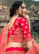 Lehenga Choli Resham Satin in Rose Pink