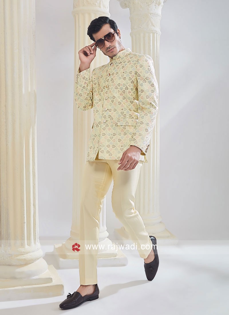 Top 204+ yellow jodhpuri suit latest