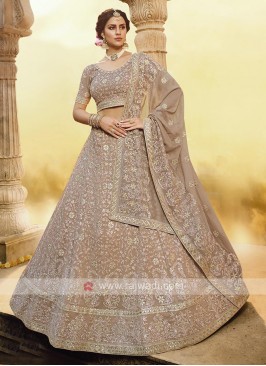 Light Brown Georgette Lehenga Choli