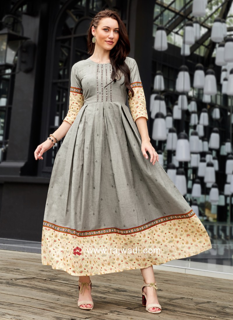 Discover more than 155 a line cotton kurti designs