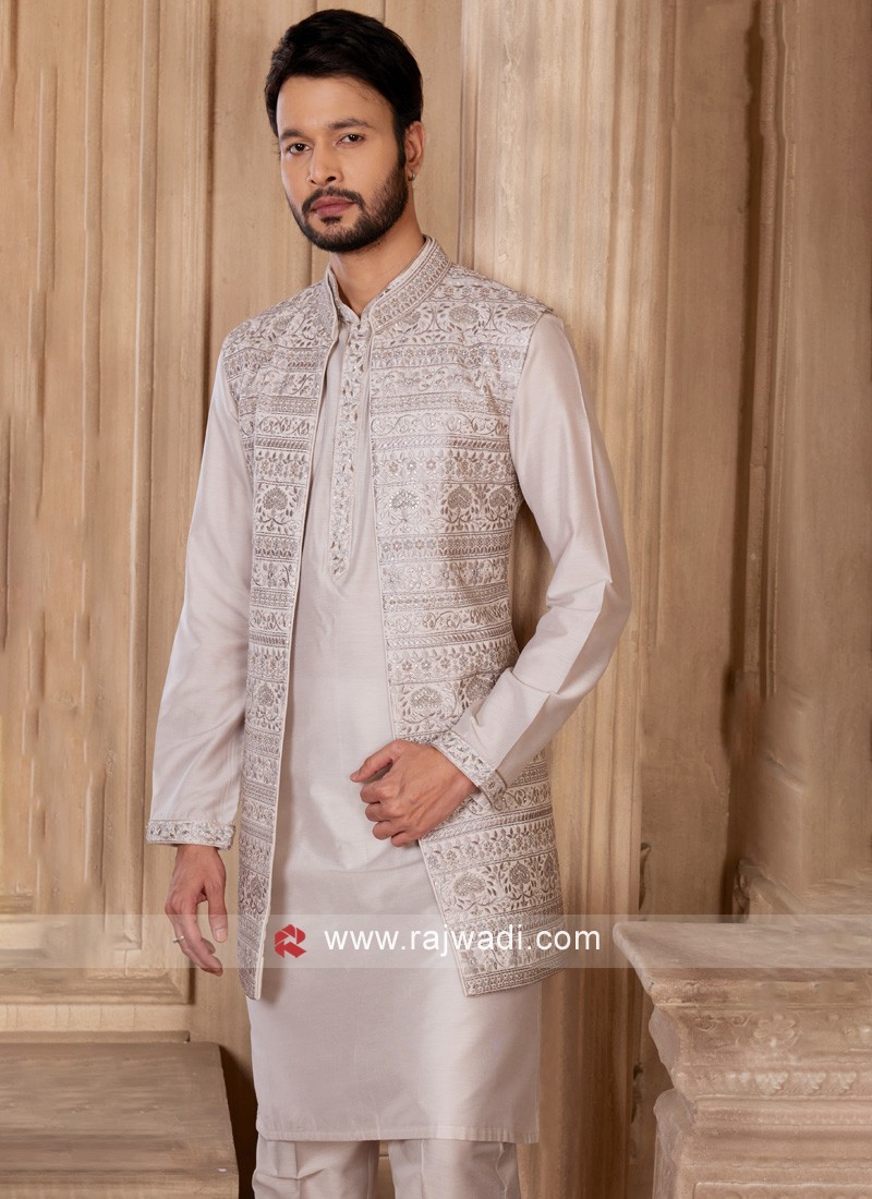 Nehru on sale jacket bride