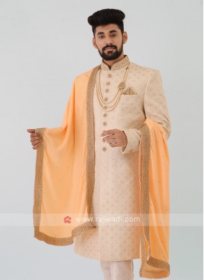 Light Orange Mens Dupatta