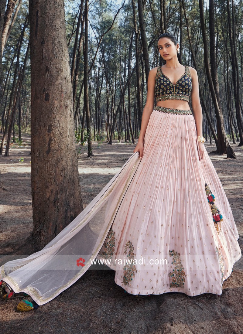 designer banarasi silk lehenga choli review -219119206 | Heenastyle