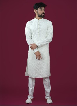 Light Pista Readymade Kurta Pajama