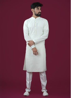 Light Pista Readymade Kurta Pajama