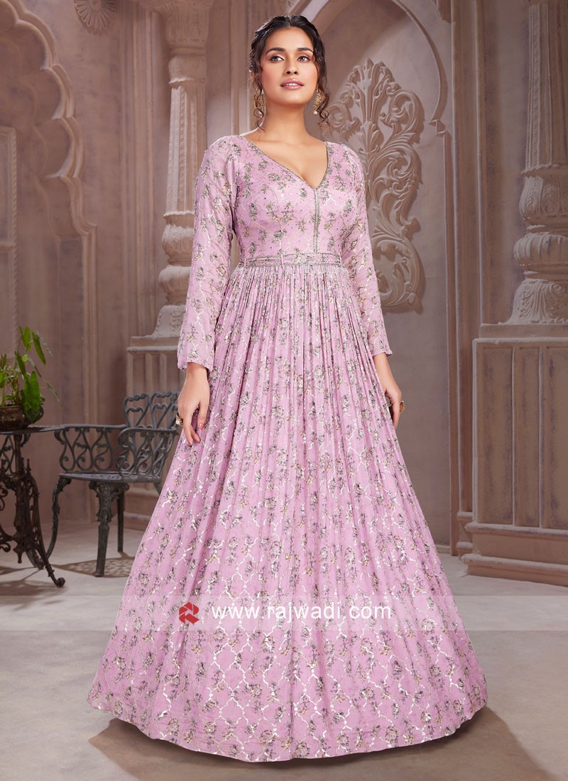 Chiffon party 2025 wear gown