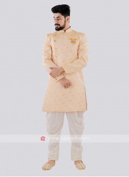 Light Yellow And Off White Indo Western