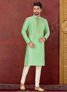 Lime Green Kurta Pajama