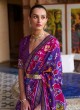 Lively Patola Silk  Weaving Purple Classic Saree