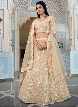 Lovely Organza Sangeet Lehenga Choli