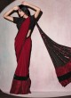 Lycra Sequins Traditional Saree in Maroon