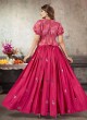 Art Silk Deep Pink Designer Lehenga Choli