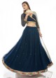 Royal Navy Blue A Line Lehenga Choli