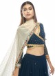 Royal Navy Blue A Line Lehenga Choli