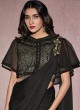 Majesty Sequins Lycra Black Designer Saree