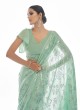 Majesty Thread Sea Green Contemporary Style Saree