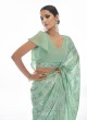 Majesty Thread Sea Green Contemporary Style Saree